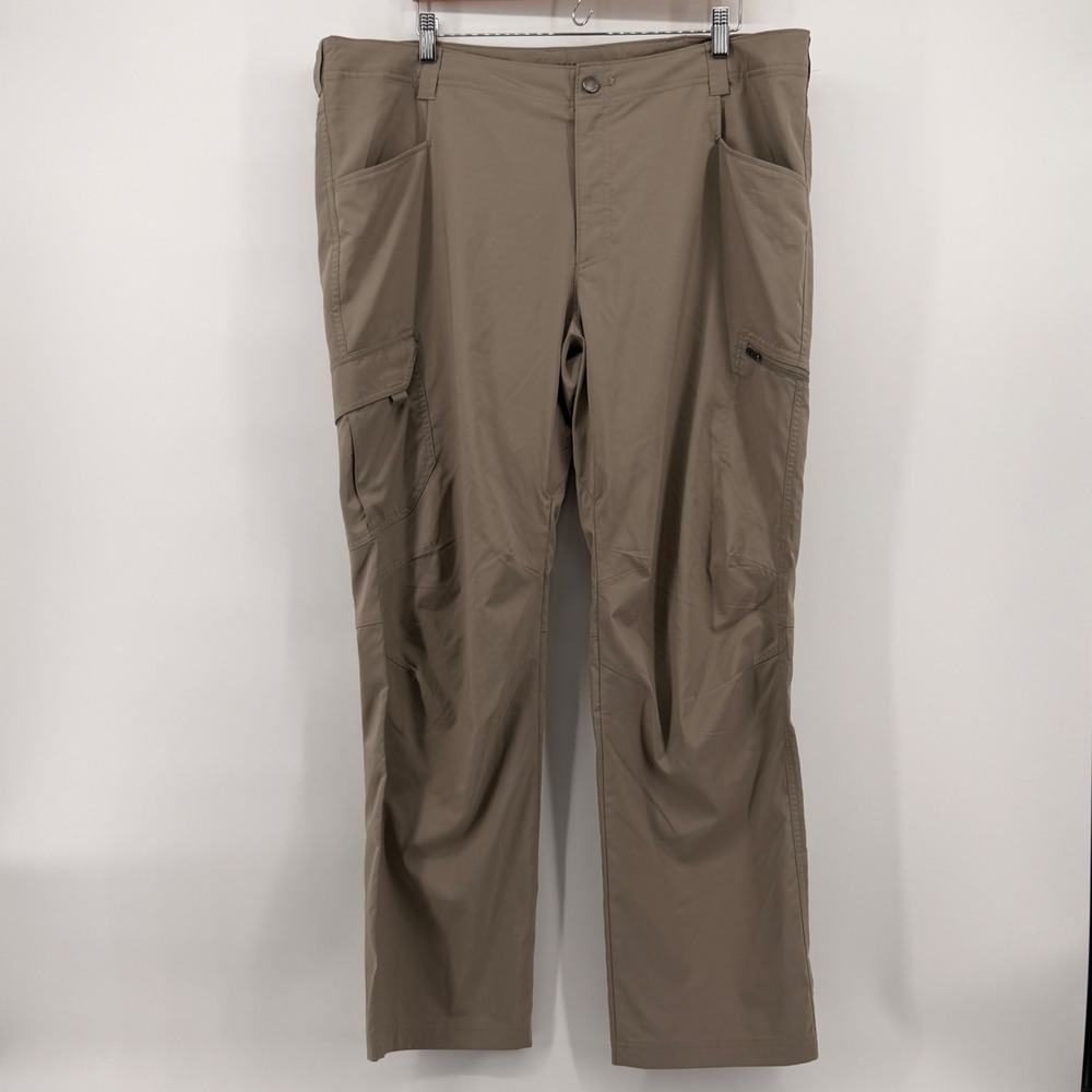 Columbia Silver Ridge Cargo Pants Mens 42x30 Tan Omni-Shade Hiking Utility